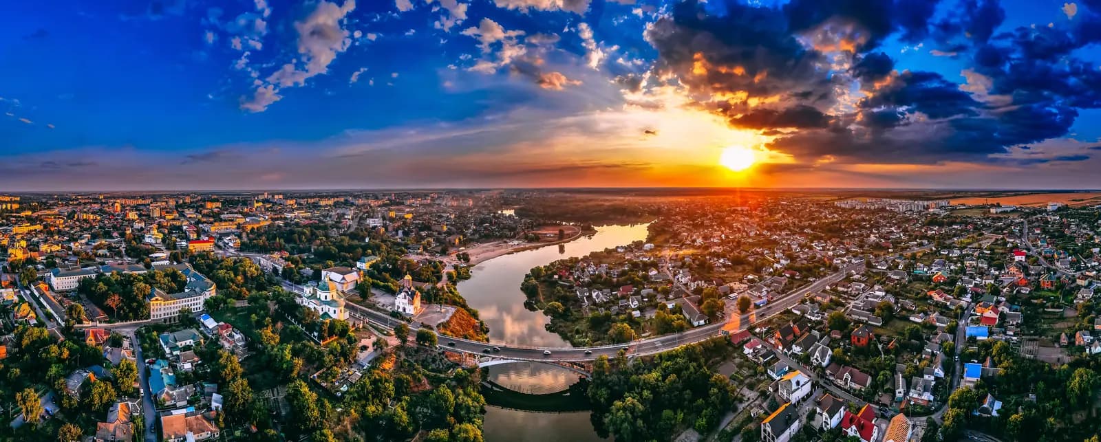 Almanya’da tarihi bir şehir panoraması