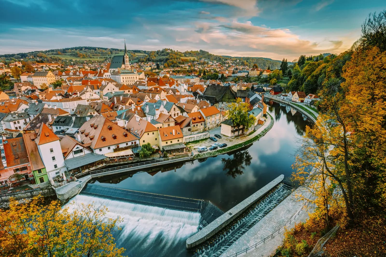 Český Krumlov sonbaharda